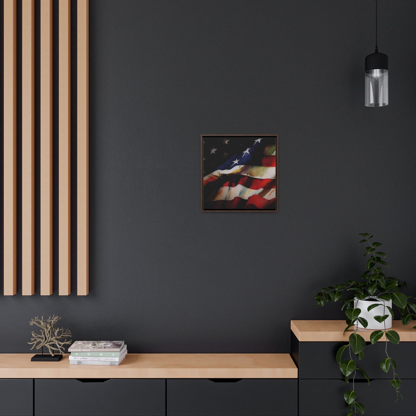 Digital US Flag Print - Watercolor version