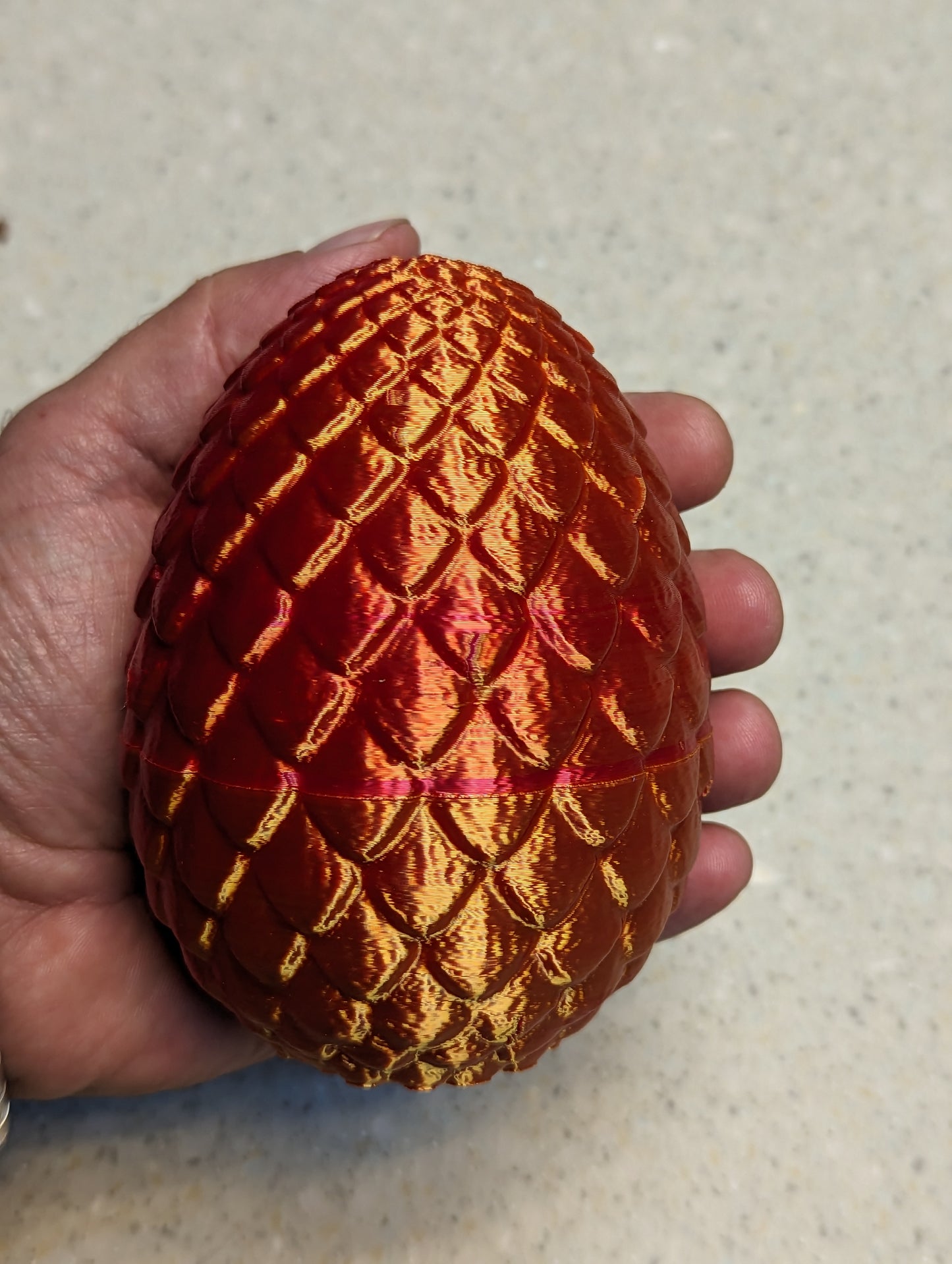 Dragon Egg with Baby Dragon Inside! - 3d printed and with a fully articulated dragon