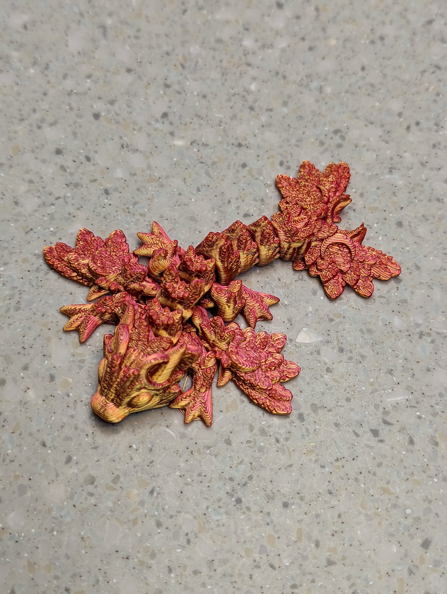 Lunar Wyvern - 3d printed and fully articulated little dragon