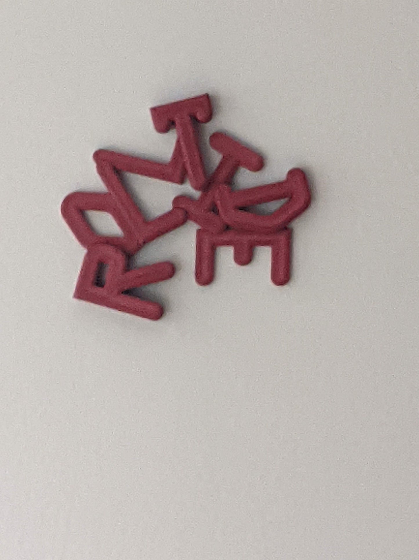 3D printed "Roll tide" fan art