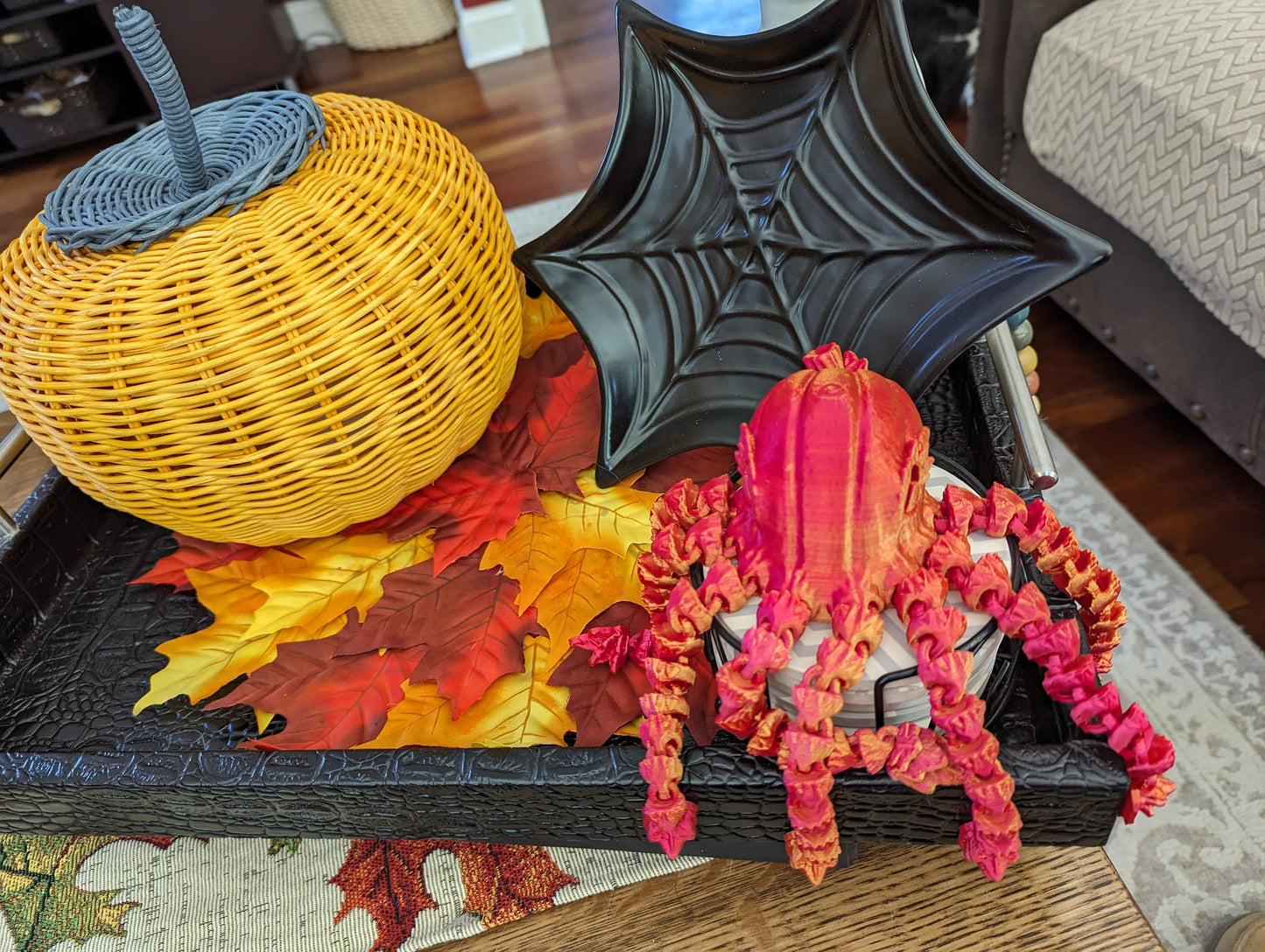 Harvest Lurker - 3d printed and fully articulated Halloween decoration
