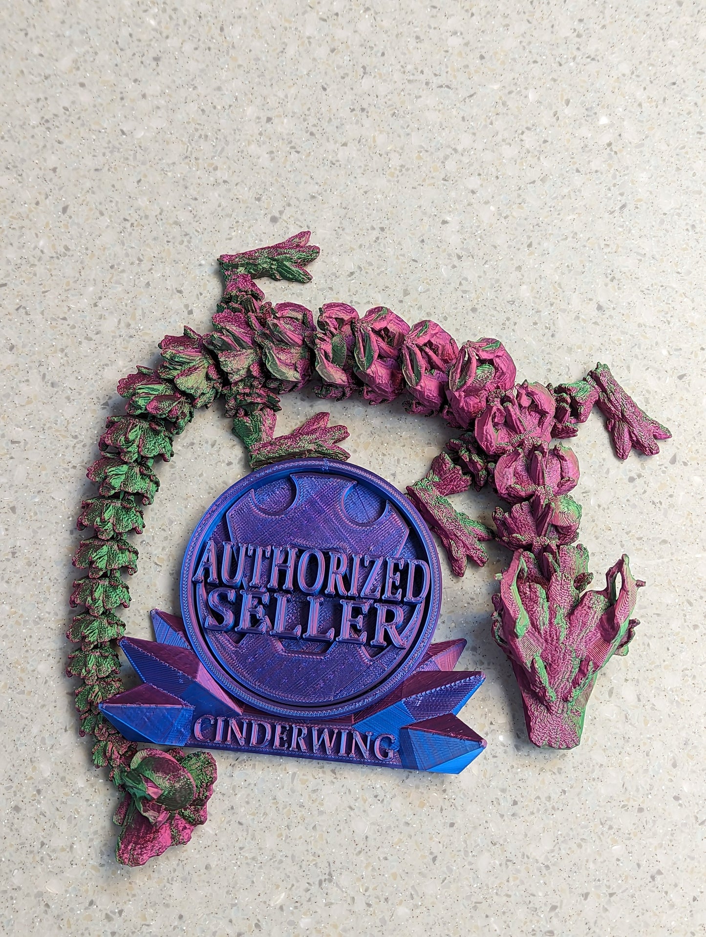 Autumn Forrest Dragon - 3d printed and fully articulated