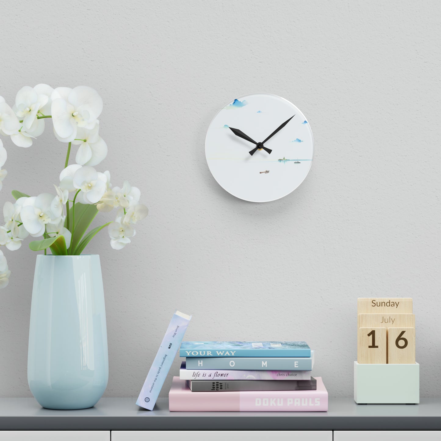 A Day at the Bay - Acrylic Wall Clock