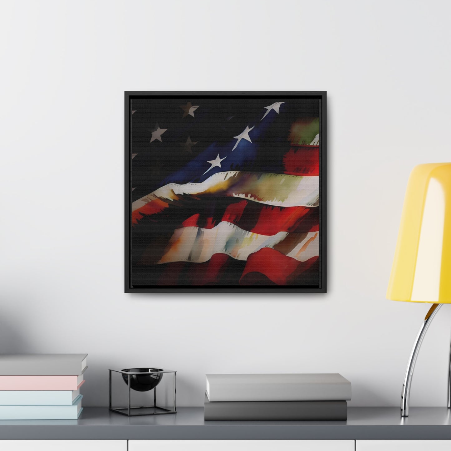 Digital US Flag Print - Watercolor version