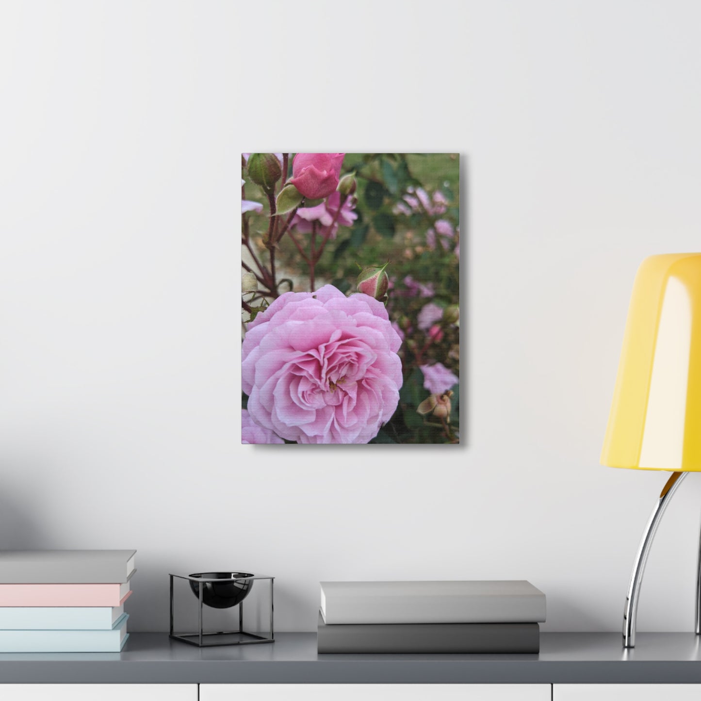 Pink Garden Roses - Canvas Gallery Wraps
