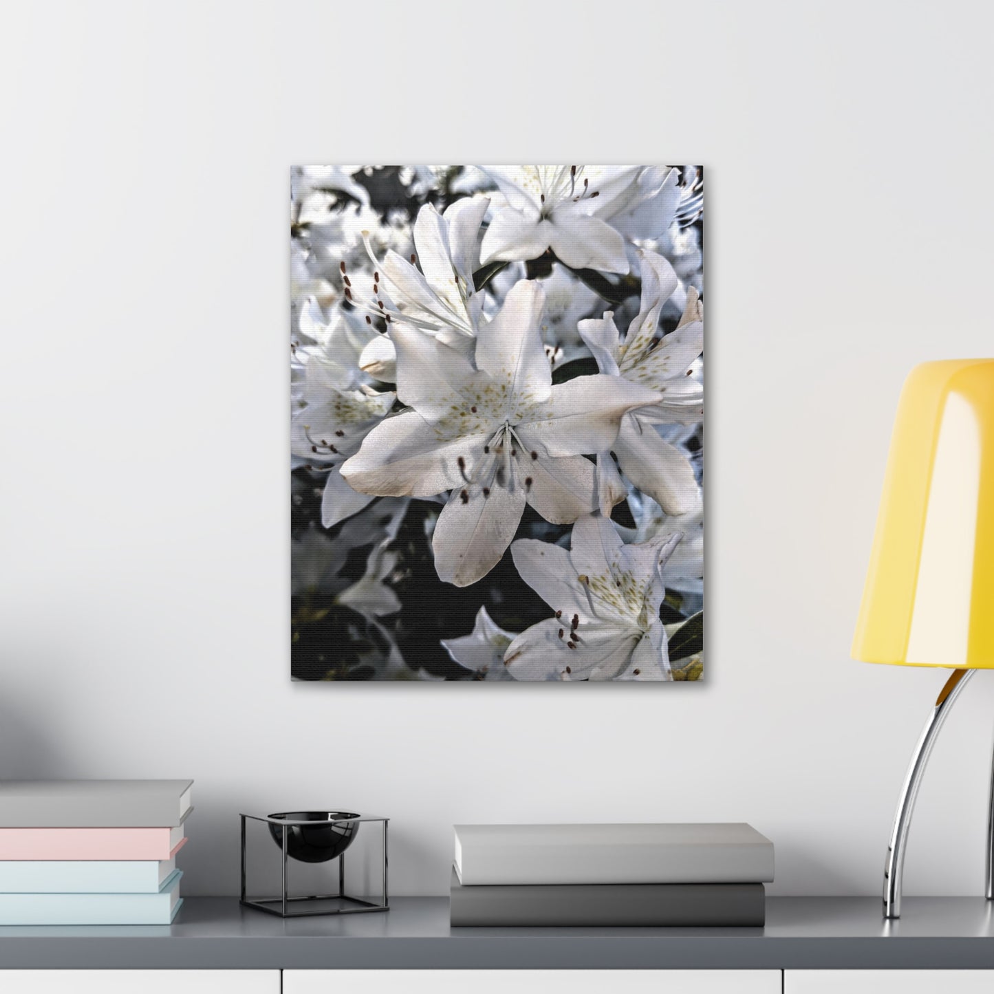 Classic White Blooms - Canvas Gallery Wraps