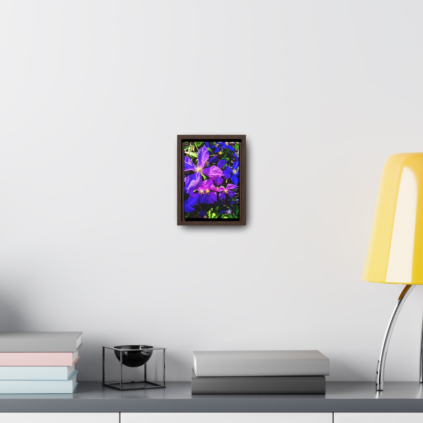 Purple Flower - Gallery Canvas Wrap, Vertical Frame