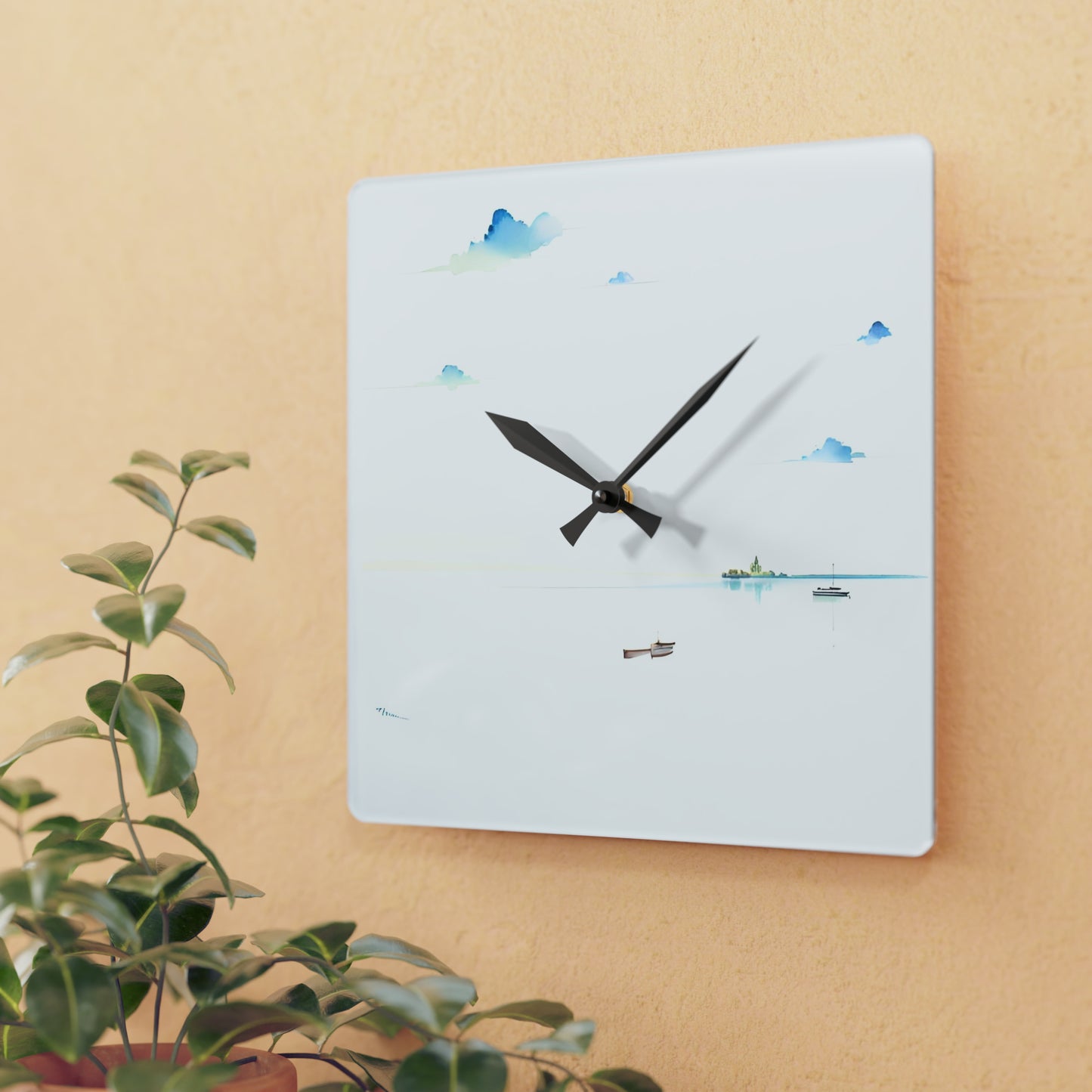 A Day at the Bay - Acrylic Wall Clock