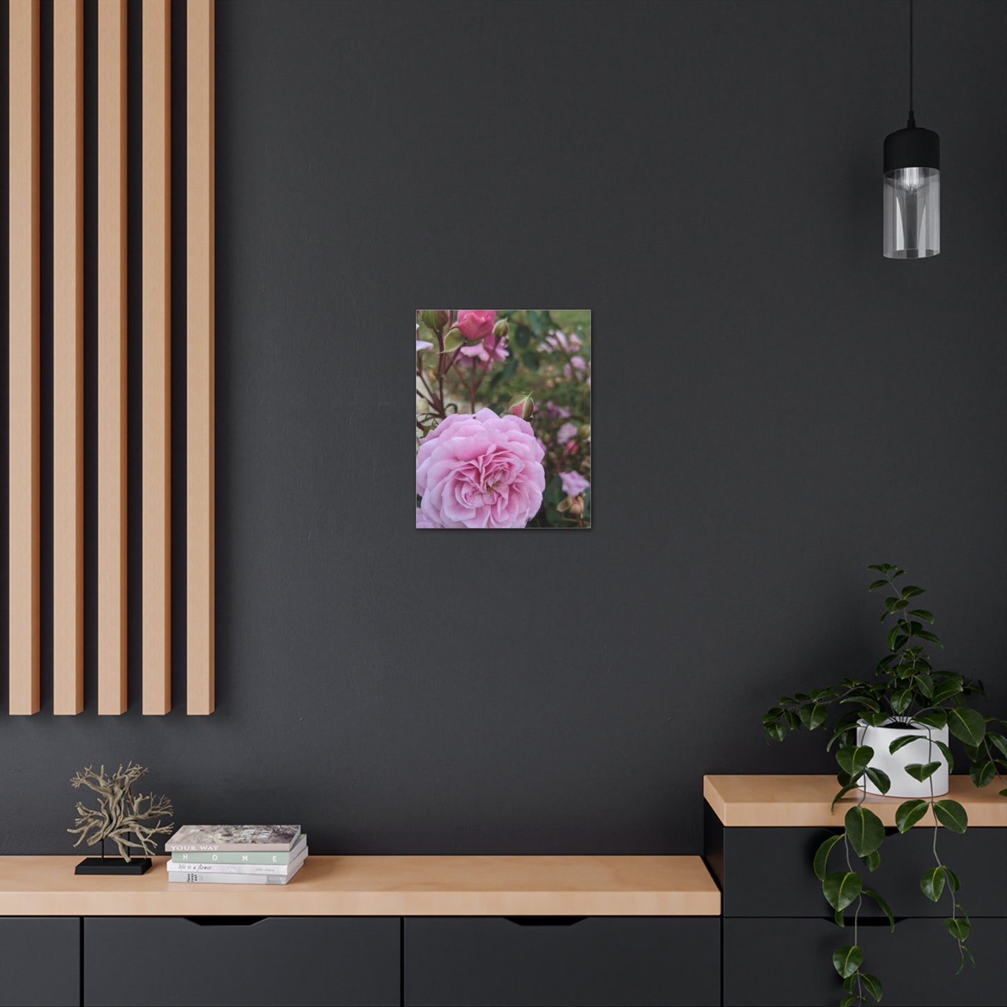 Pink Garden Roses - Canvas Gallery Wraps