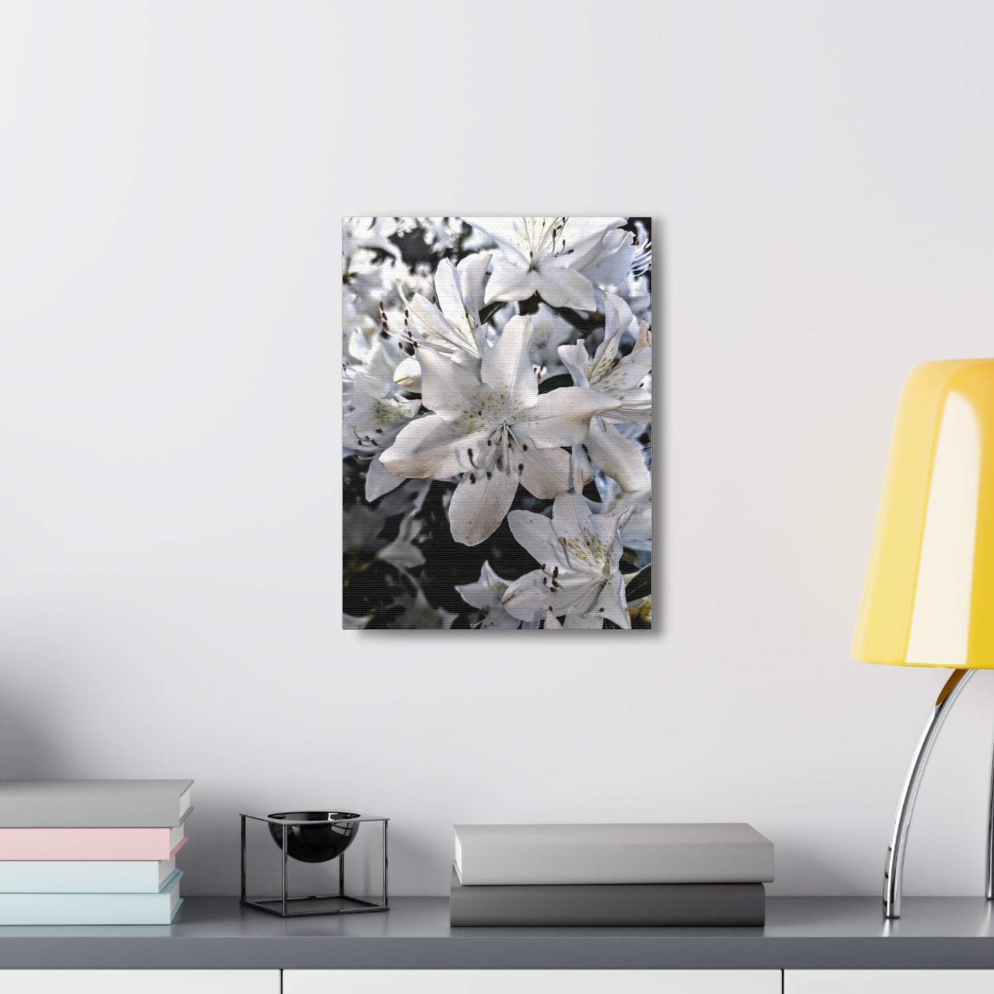 Classic White Blooms - Canvas Gallery Wraps
