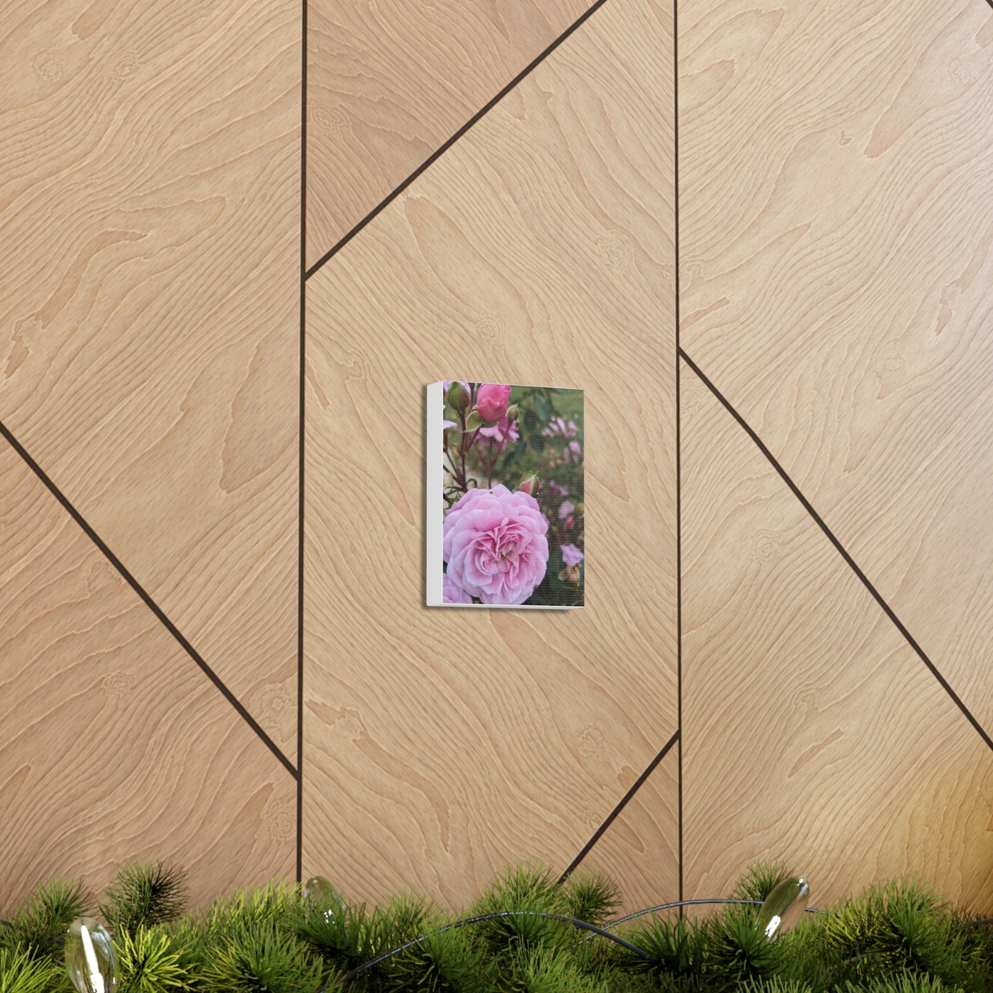 Pink Garden Roses - Canvas Gallery Wraps