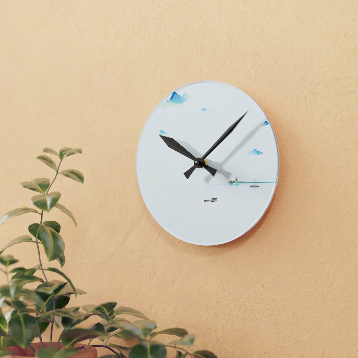 A Day at the Bay - Acrylic Wall Clock