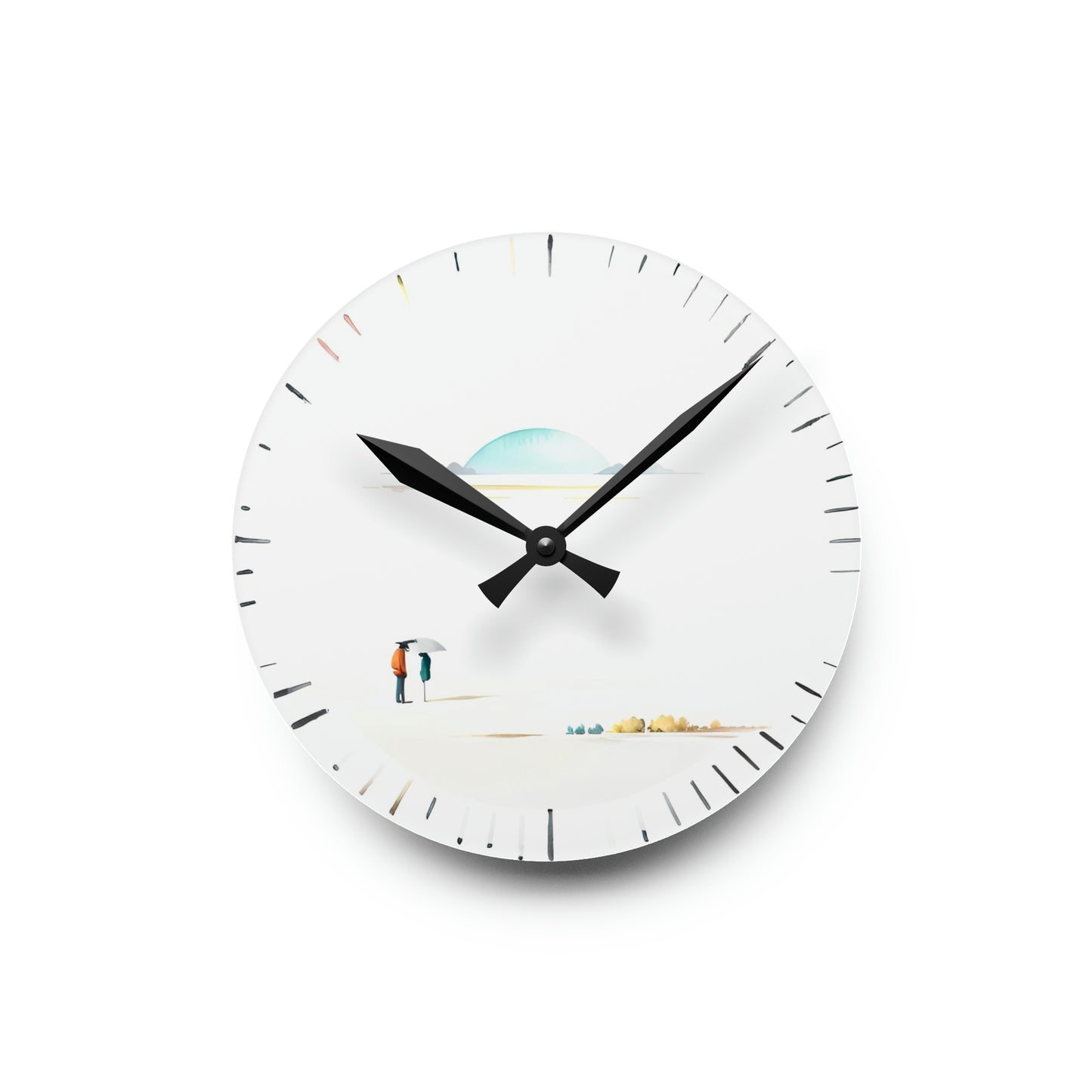 Blue Moon Rendezvous - Acrylic Wall Clock