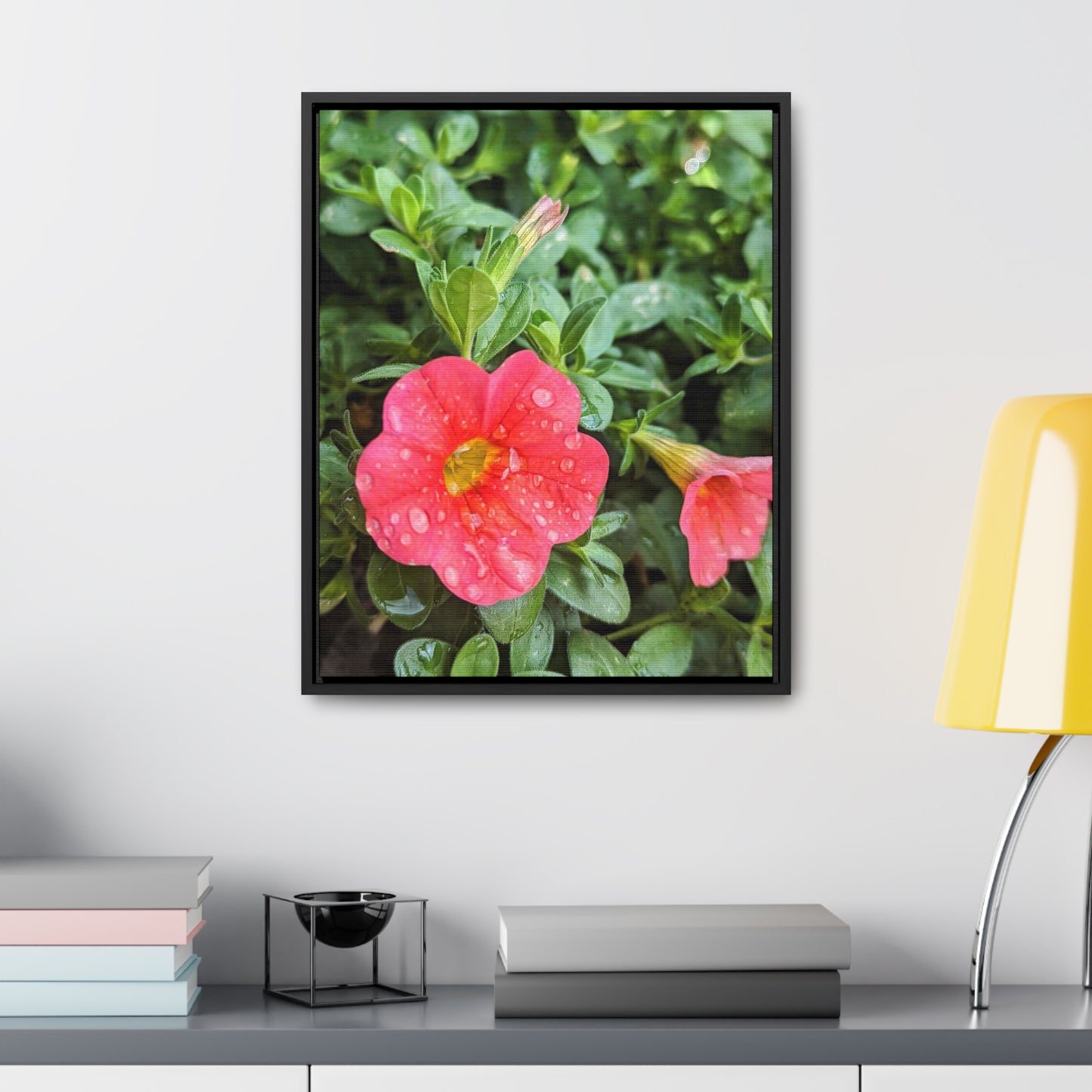 Garden flower after a gentle rain