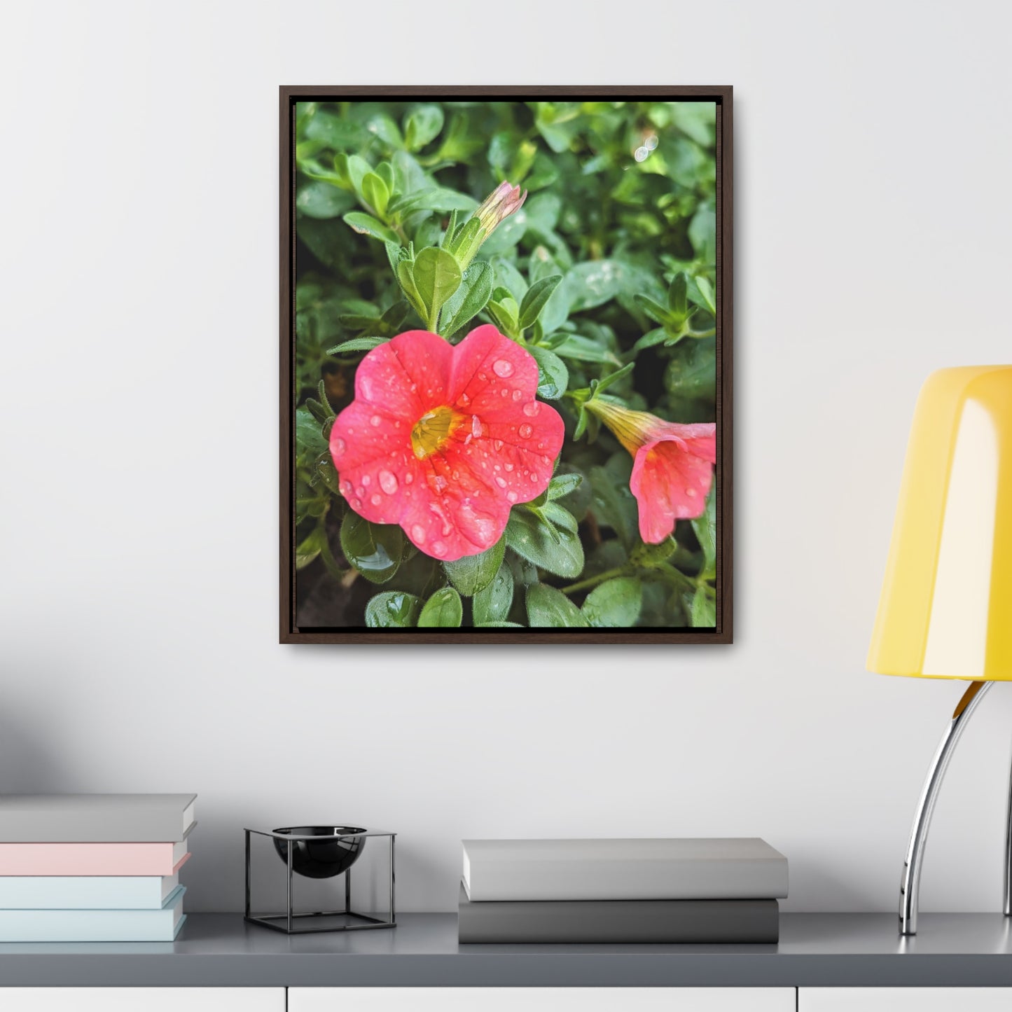 Garden flower after a gentle rain