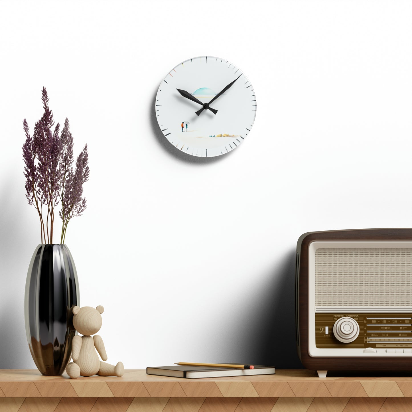 Blue Moon Rendezvous - Acrylic Wall Clock
