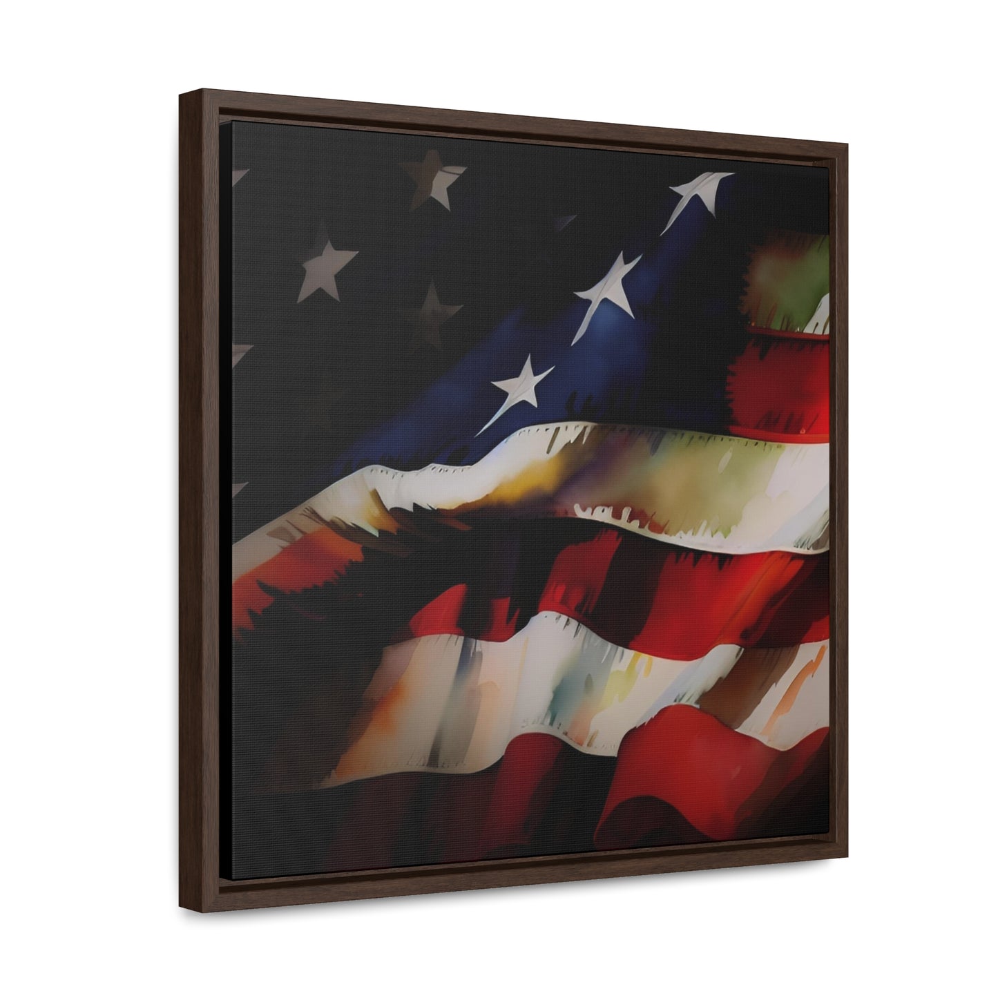 Digital US Flag Print - Watercolor version