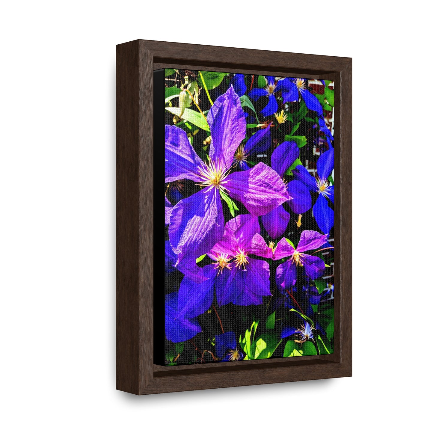 Purple Flower - Gallery Canvas Wrap, Vertical Frame