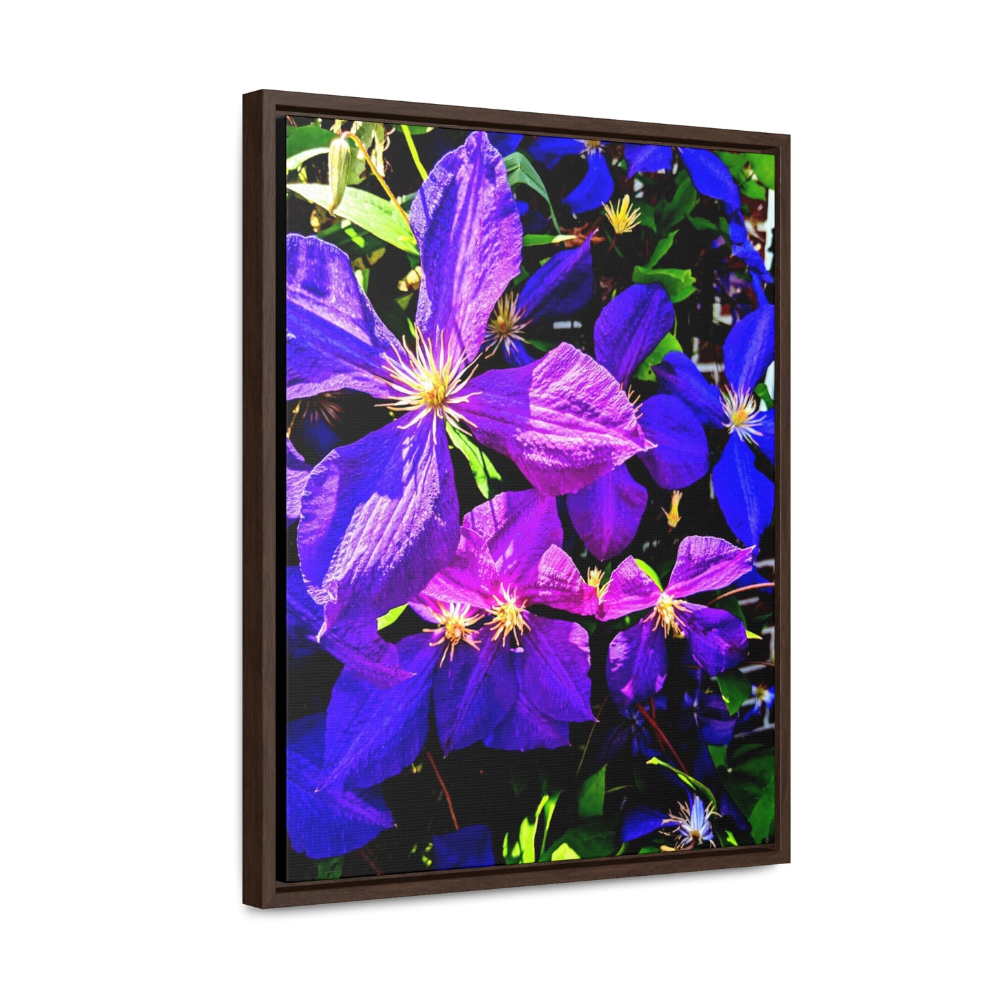 Purple Flower - Gallery Canvas Wrap, Vertical Frame