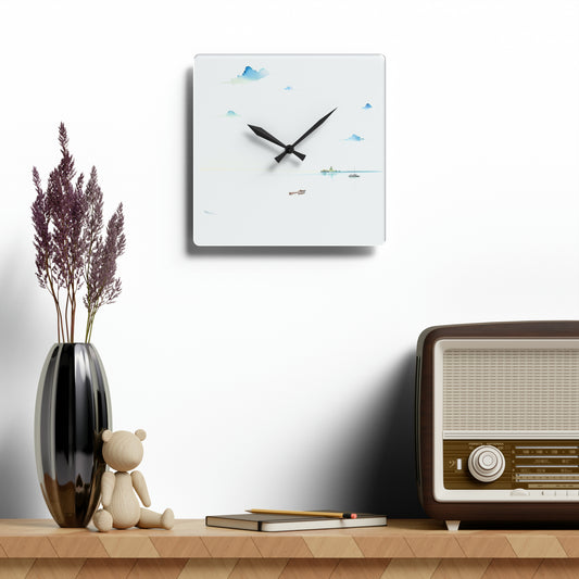 A Day at the Bay - Acrylic Wall Clock
