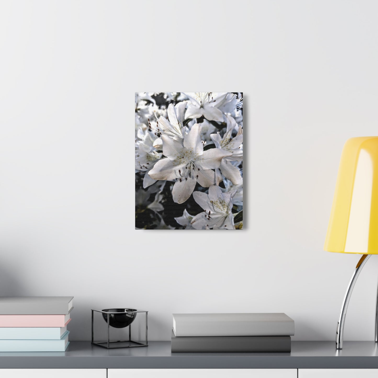Classic White Blooms - Canvas Gallery Wraps