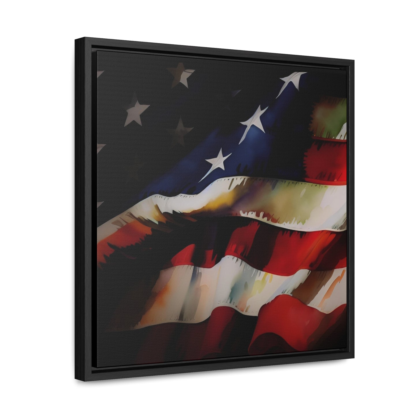 Digital US Flag Print - Watercolor version