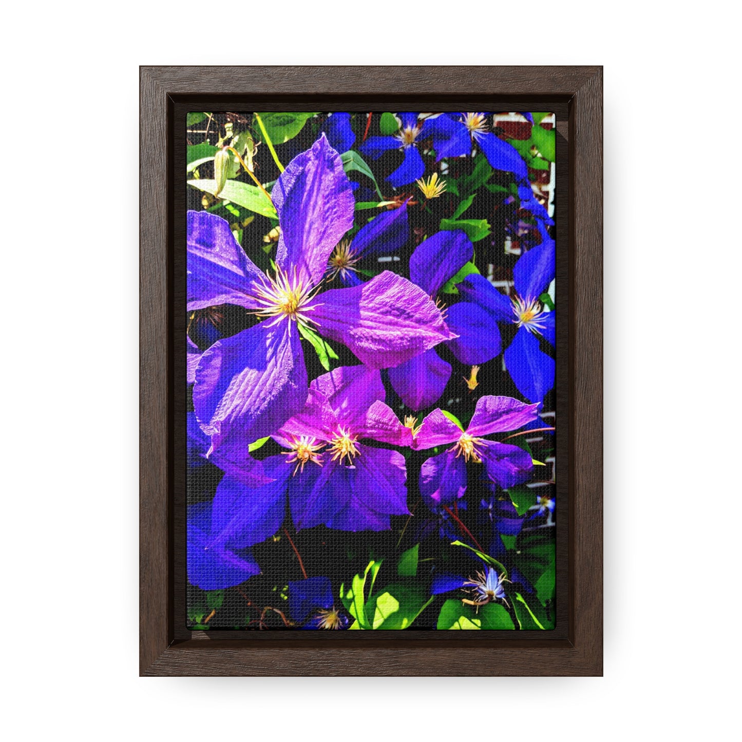 Purple Flower - Gallery Canvas Wrap, Vertical Frame