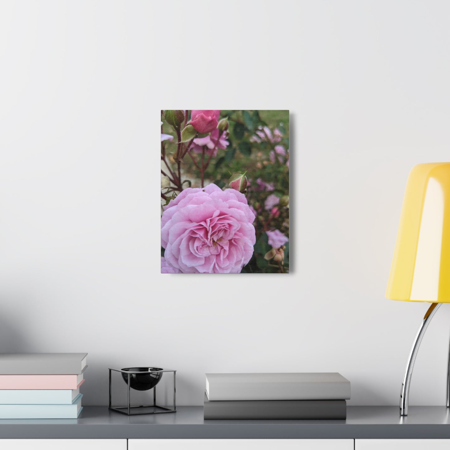 Pink Garden Roses - Canvas Gallery Wraps