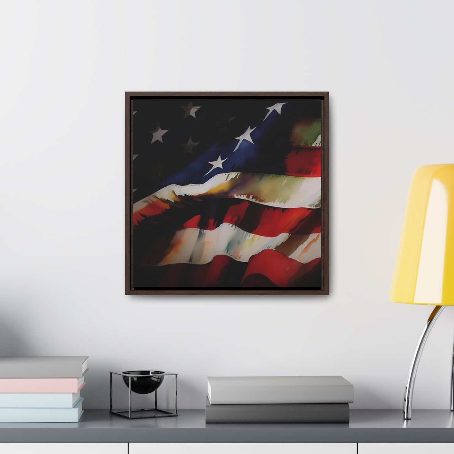 Digital US Flag Print - Watercolor version