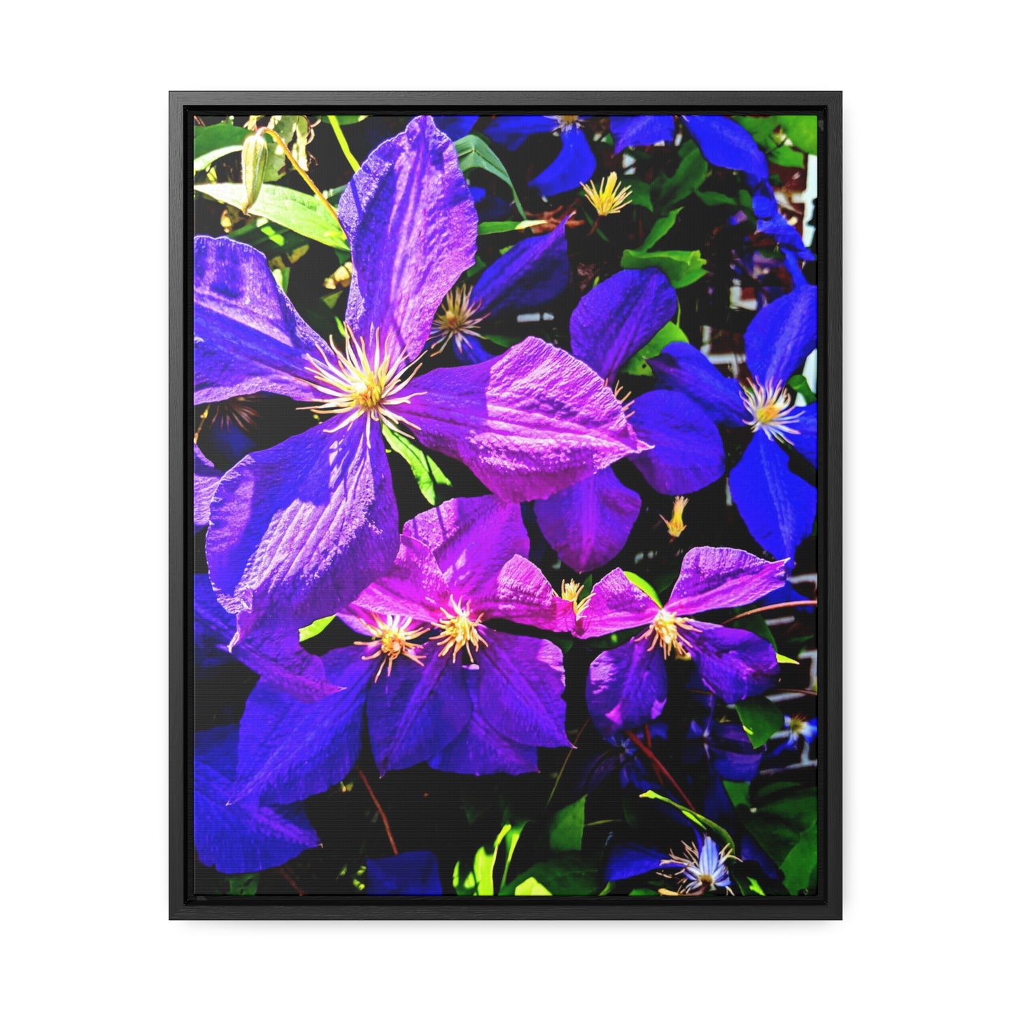 Purple Flower - Gallery Canvas Wrap, Vertical Frame