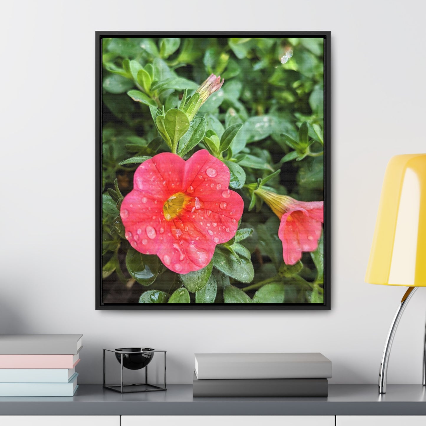 Garden flower after a gentle rain