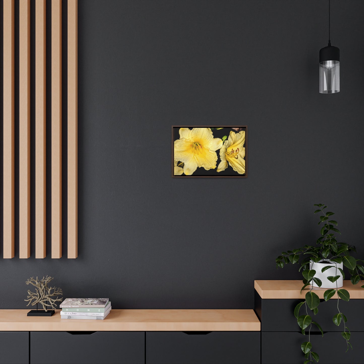 Yellow Flower - Gallery Canvas Wraps, Horizontal Frame