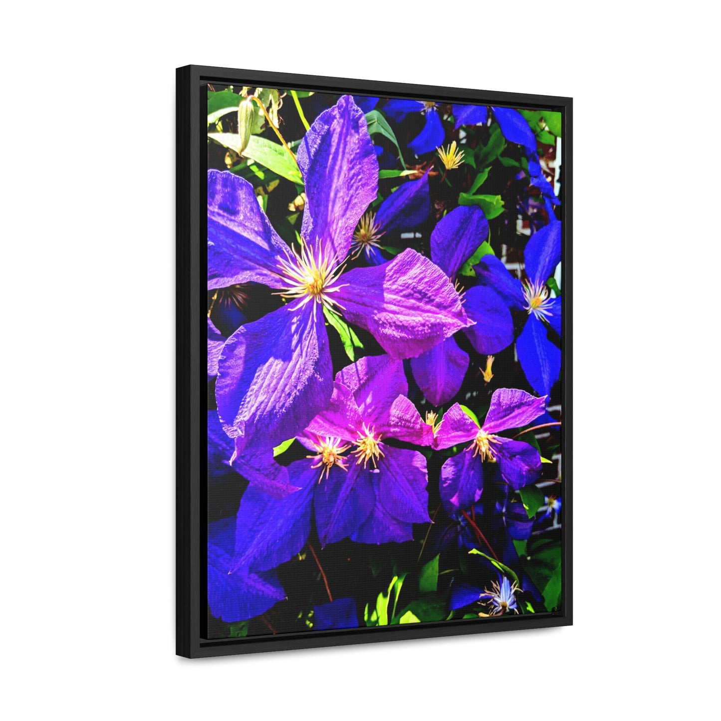 Purple Flower - Gallery Canvas Wrap, Vertical Frame