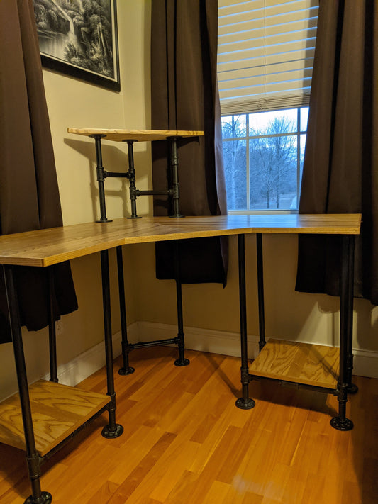 Urban style, hand made, corner desk