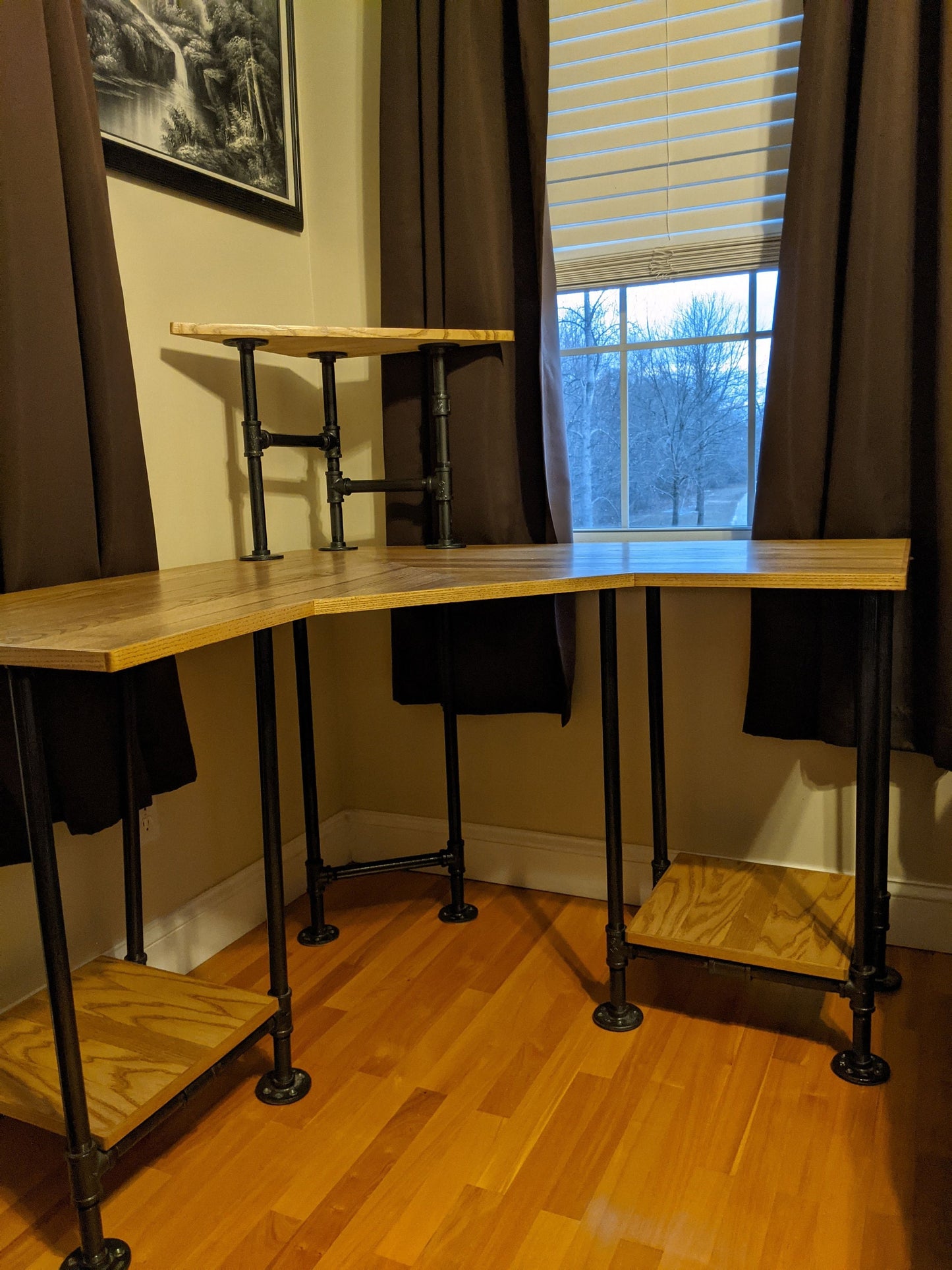 Urban style, hand made, corner desk