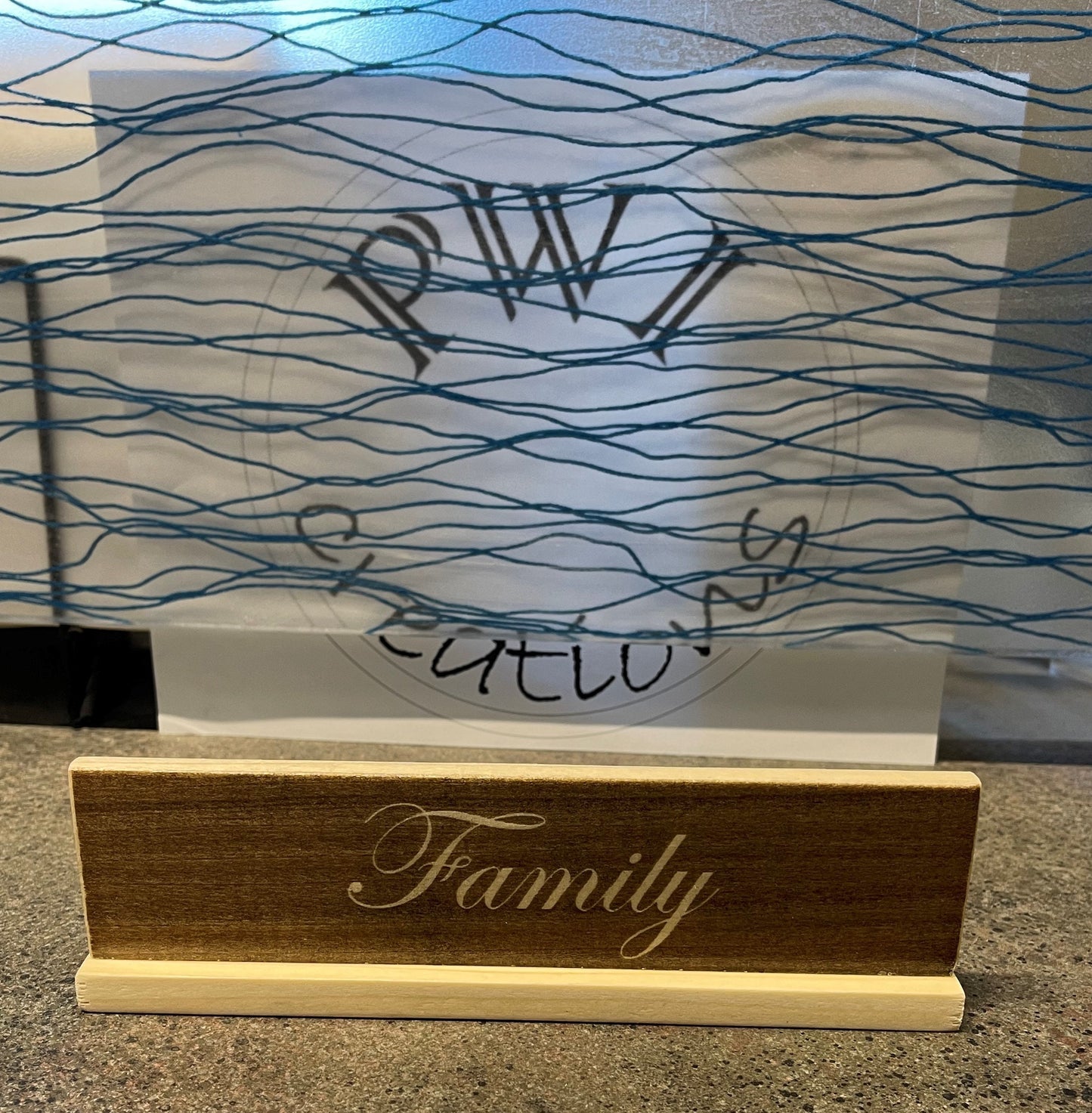 Laser Engraved Quote Plates on Reclaimed wood