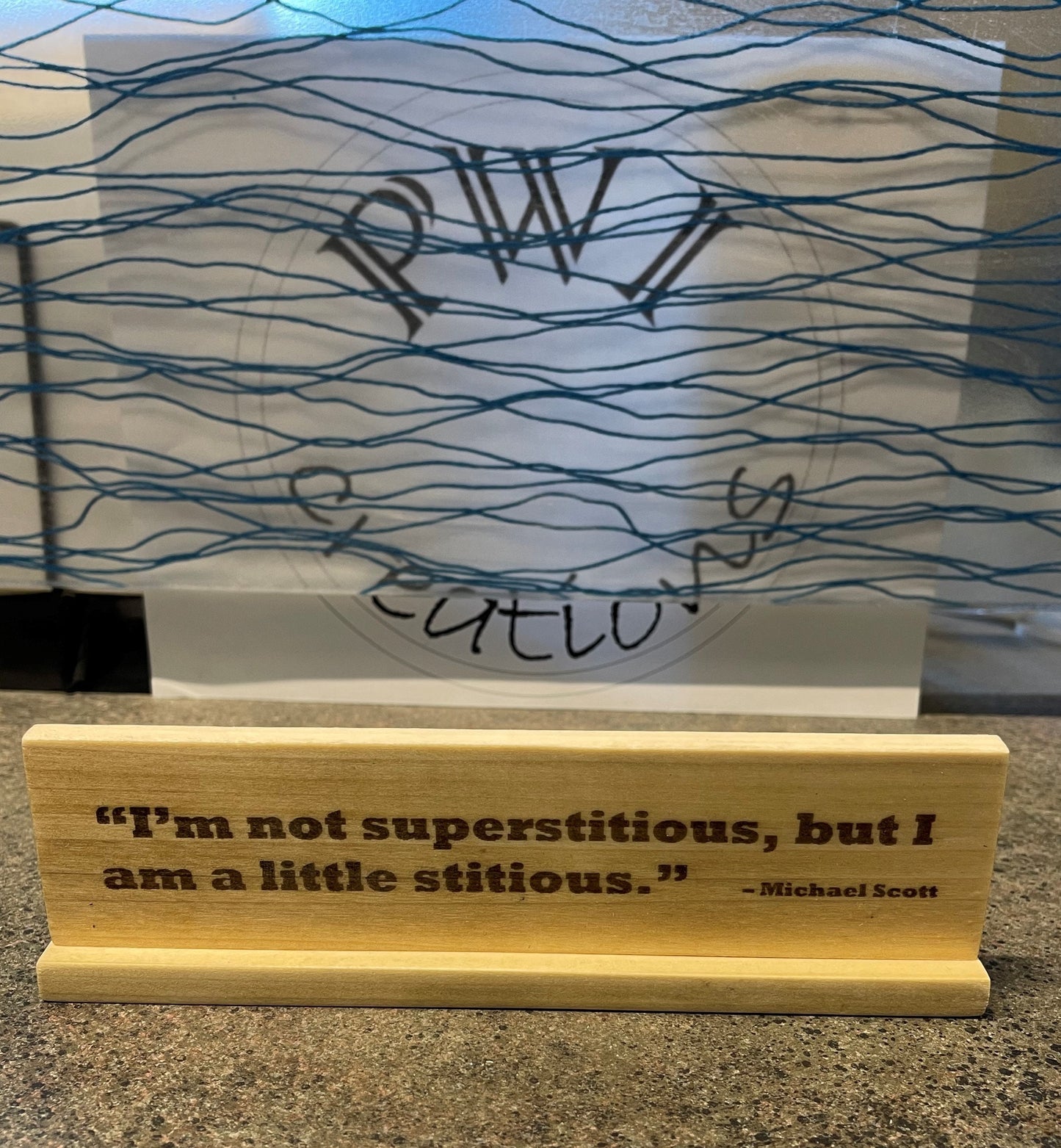 Laser Engraved Quote Plates on Reclaimed wood