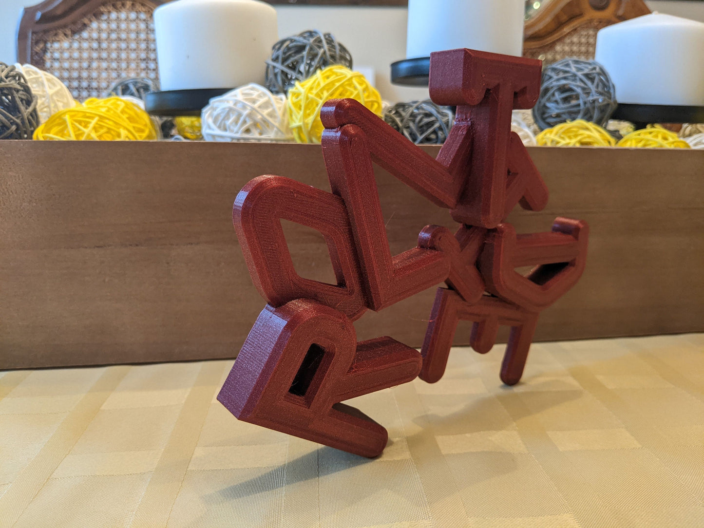 3D printed "Roll tide" fan art