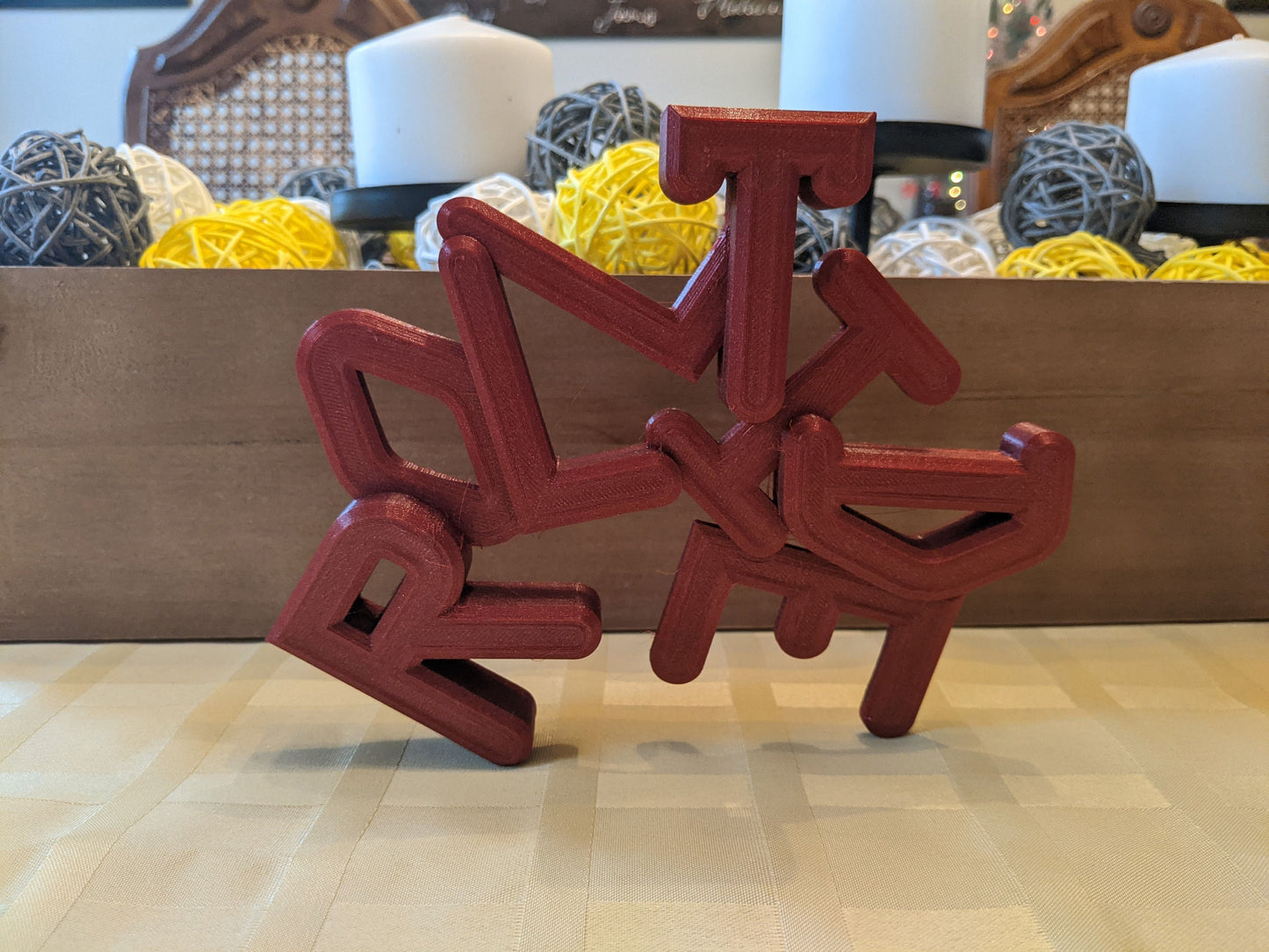 3D printed "Roll tide" fan art