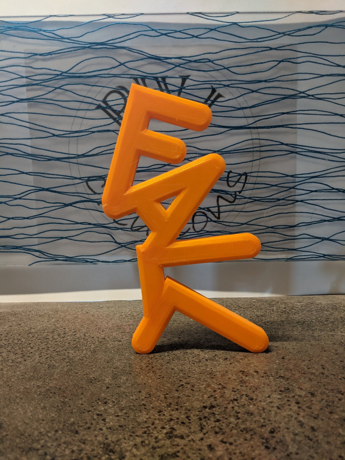 3D printed "FALL"