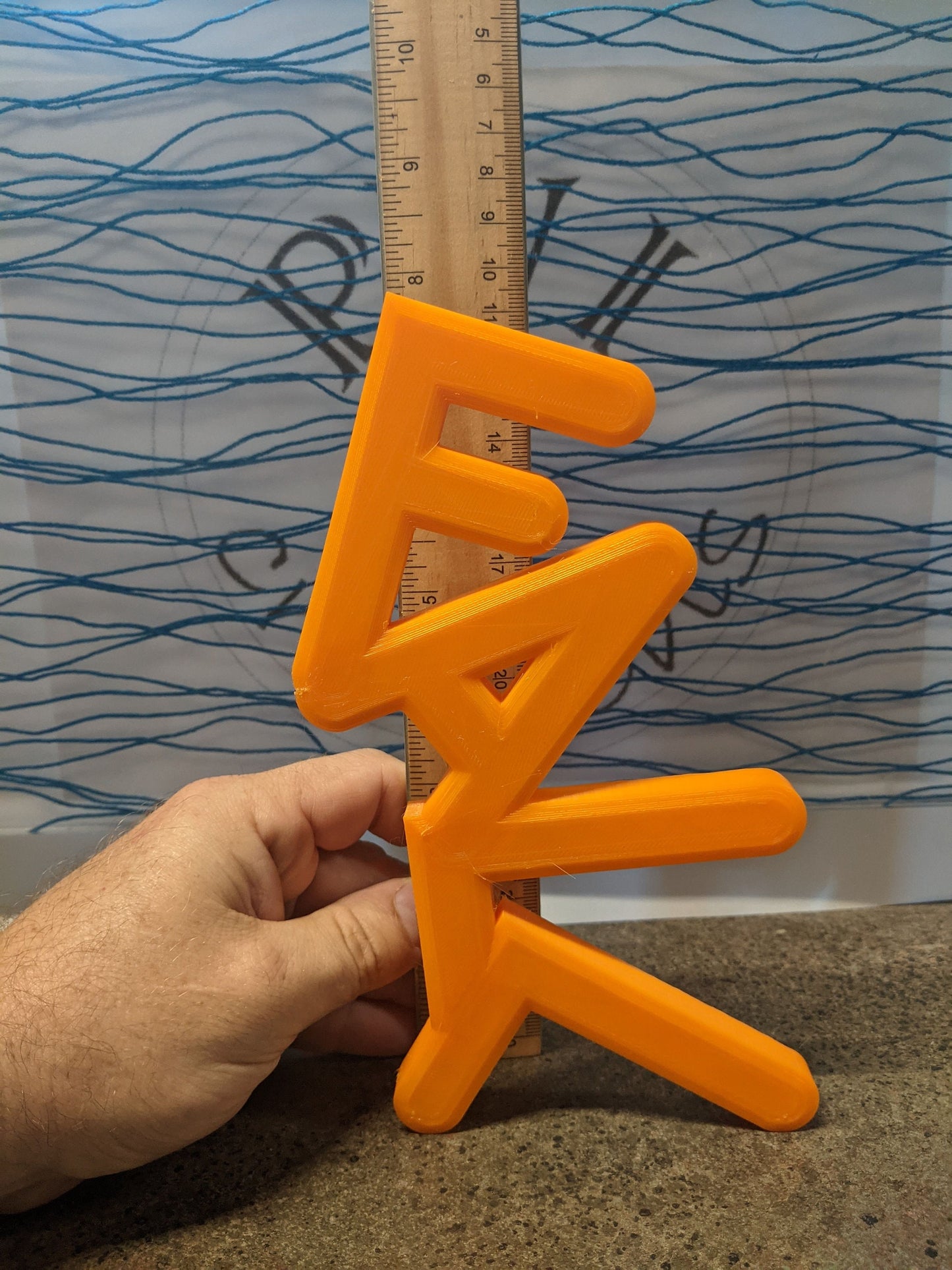 3D printed "FALL"