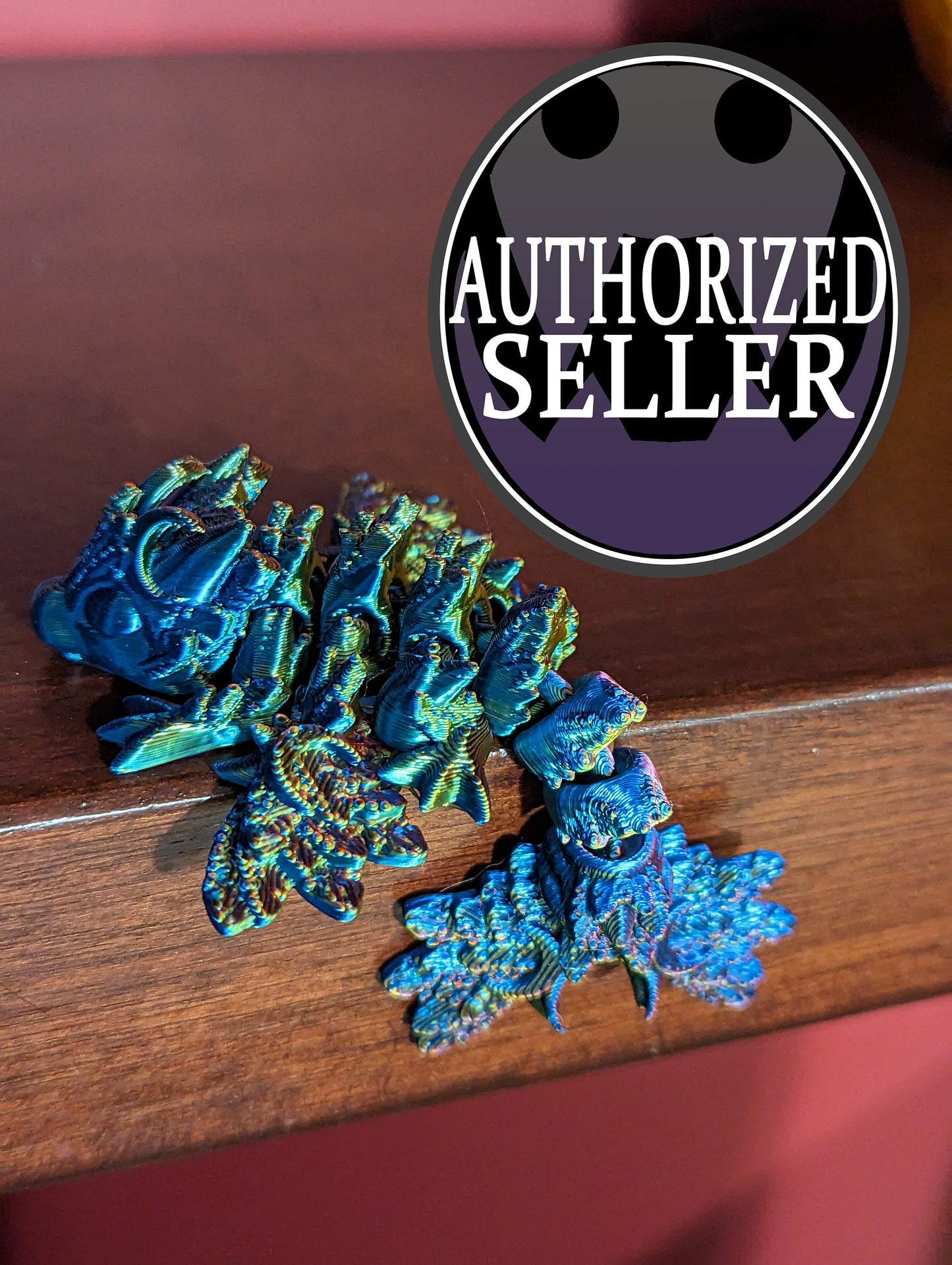 Lunar Wyvern - 3d printed and fully articulated little dragon