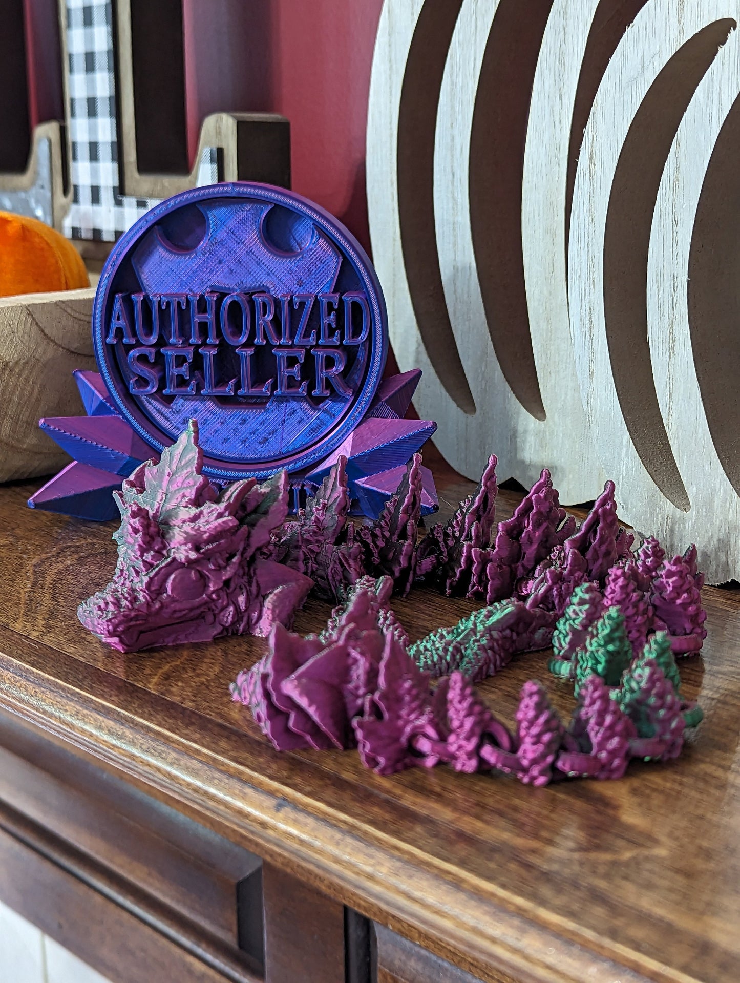 Pine Woodland Dragon - 3d printed and fully articulated