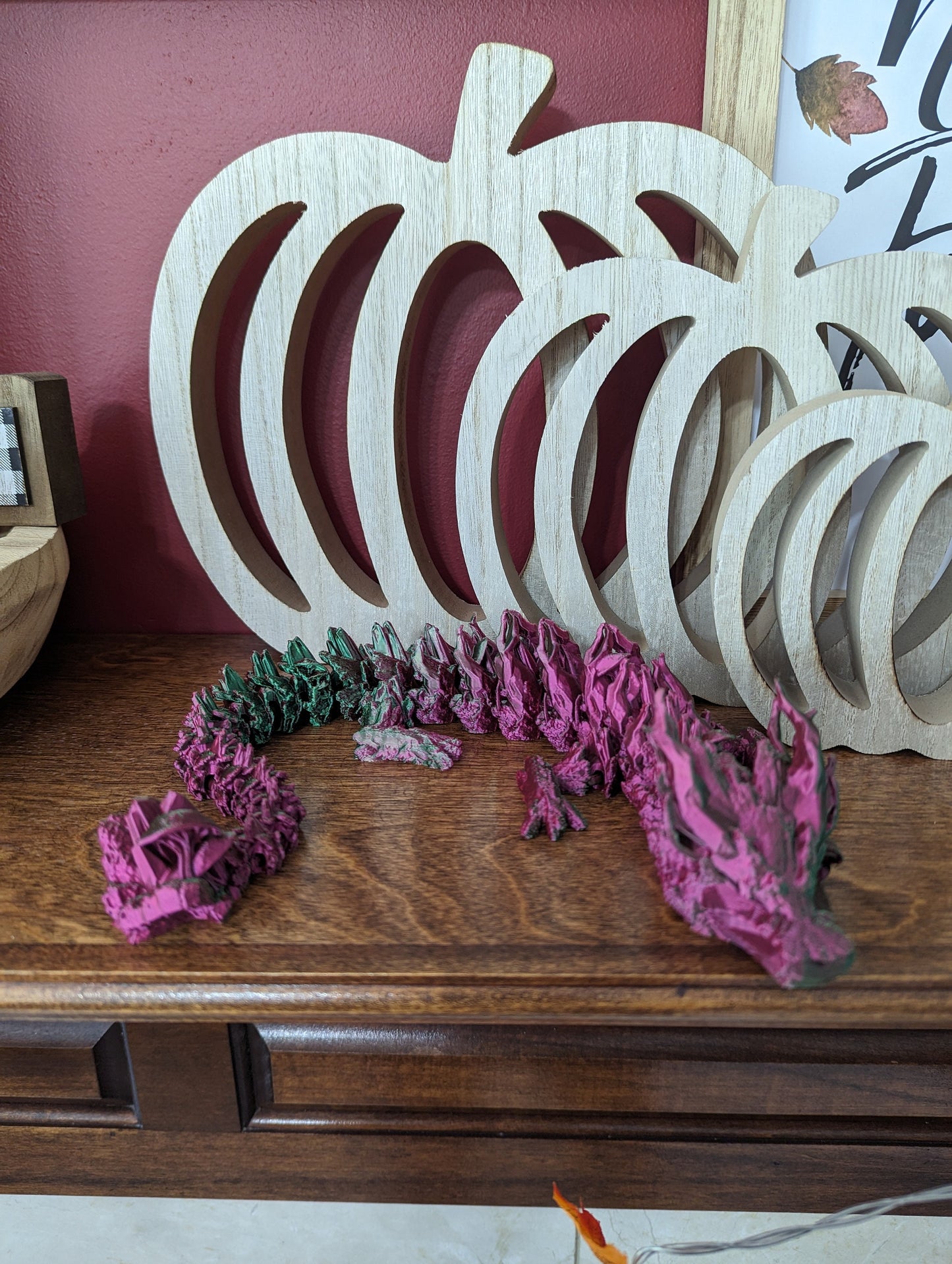 Autumn Forrest Dragon - 3d printed and fully articulated