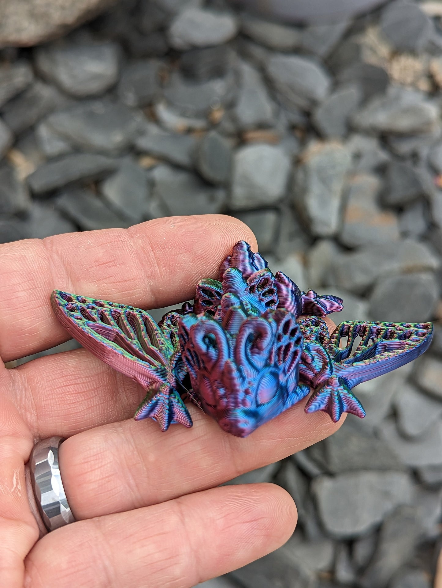 Butterfly Wyvern - 3d printed and fully articulated little dragon
