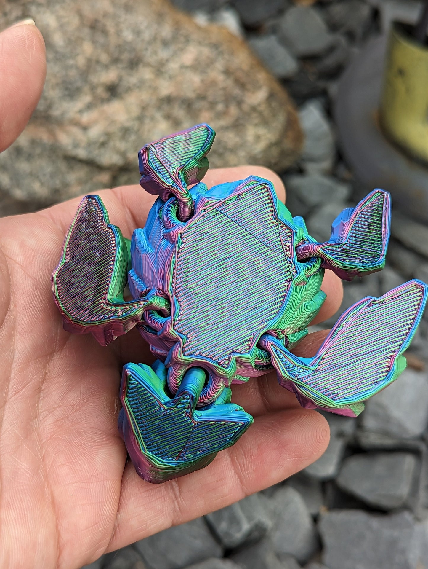 Crystal turtle - 3d printed and fully articulated