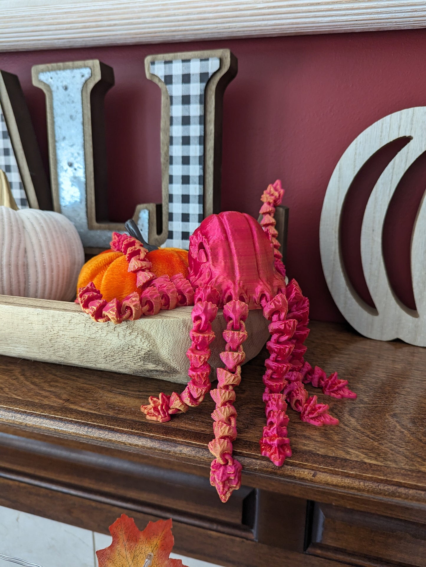 Harvest Lurker - 3d printed and fully articulated Halloween decoration