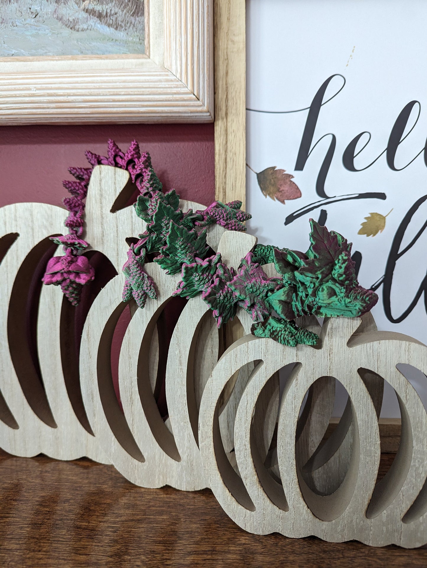 Pine Woodland Dragon - 3d printed and fully articulated