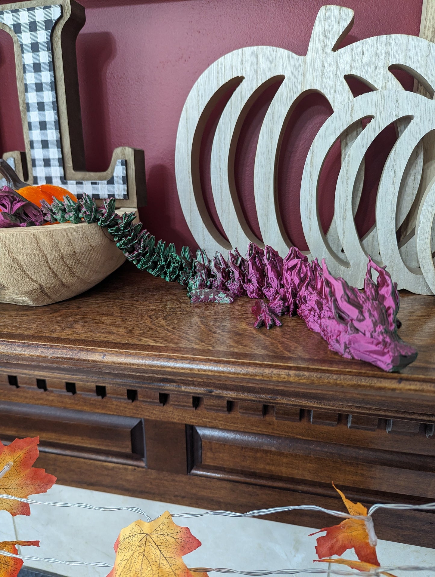 Autumn Forrest Dragon - 3d printed and fully articulated